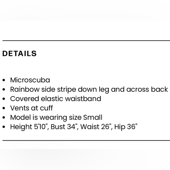 PAM & GELA rainbow stripes track pants with slit - Picture 7 of 7